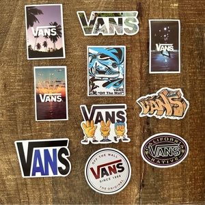 VANS STICKERS 10 UNIQUE STICKERS